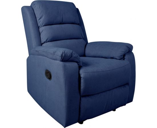 Кресло-реклайнер MANUEL 88x95x103см, ручной механизм, темно-синий