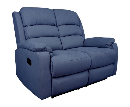 Dīvāns MANUEL 138x95x103cm, manuāls mehānisms, tumši zils