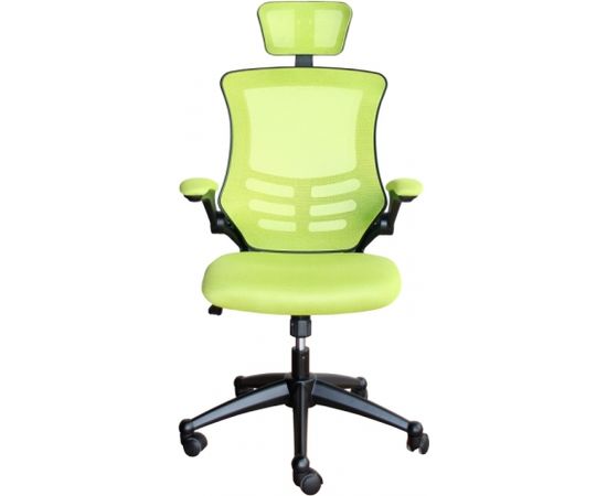 Darba krēsls RAGUSA 66,5x51xH117-126cm, sēdeklis un atzveltne: auduma siets, krāsa: gaiši zaļa
