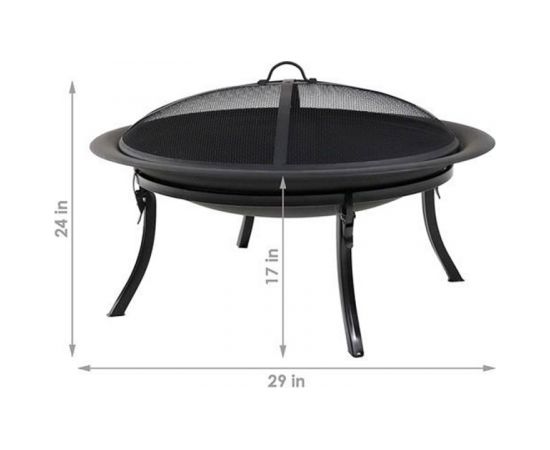 Uguns vieta SATURN D74xH33cm Ugunskura vieta