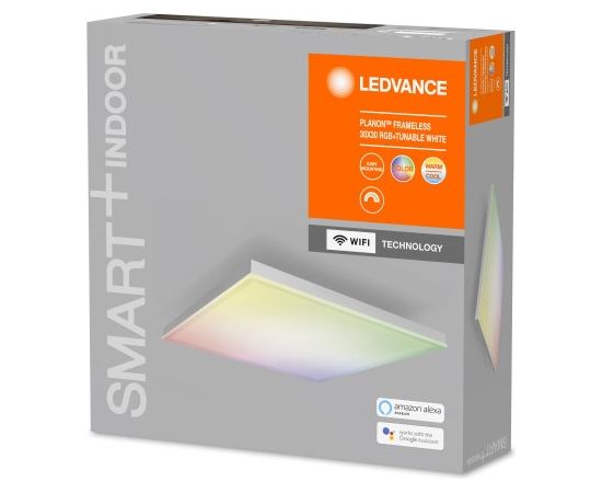Osram Ledvance SMART+ WiFi Planon Frameless Square  RGBW  20W 110° 3000-6500K 300x300mm, White
