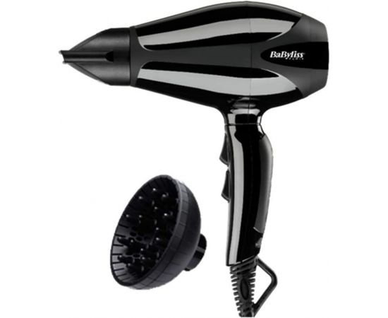 BABYLISS Hair   6715DE 2400 W, Number of temperature settings 3, Ionic function, Diffuser nozzle, Black