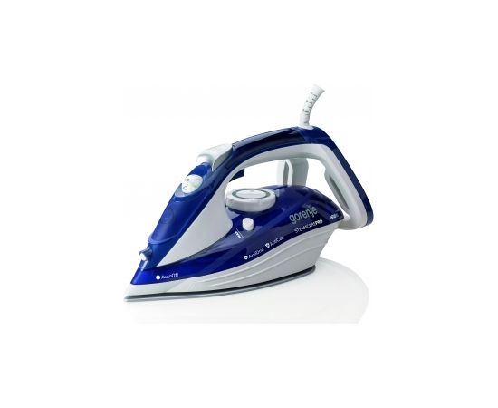 Gorenje Steam Iron SIH2600BLC Steam Iron, 2600 W, Water tank capacity 350 ml, Continuous steam 30 g/min, Blue/White