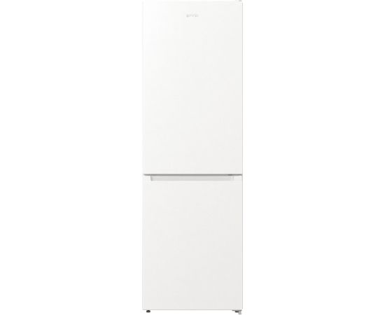 Gorenje Refrigerator NRK6191EW4 Energy efficiency class F, Free standing, Combi, Height 185 cm, No Frost system,   net capacity 204 L, Freezer net capacity 96 L, Display, 38 dB, White