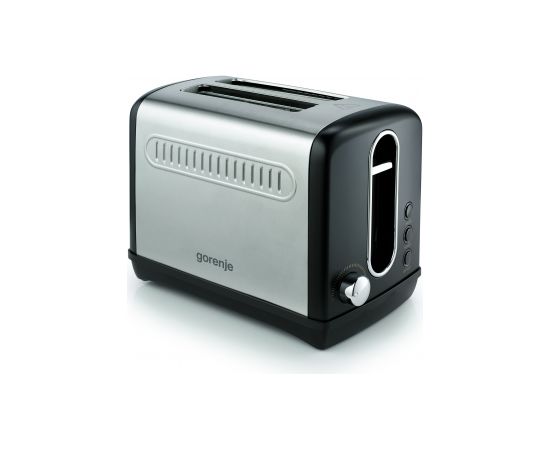 Gorenje Toaster T1100CLBK Power 1100 W, Number of slots 2, Housing material Plastic/Metal, Black