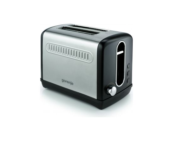 Gorenje Toaster T1100CLBK Power 1100 W, Number of slots 2, Housing material Plastic/Metal, Black