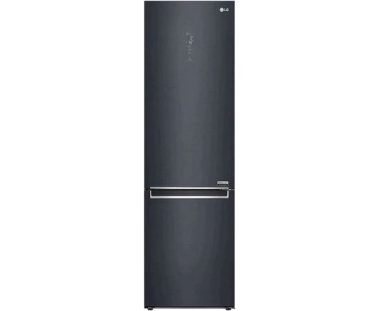 LG Refrigerator GBB92MCACP Energy efficiency class C, Free standing, Combi, Height 203 cm, No Frost system,   net capacity 277 L, Freezer net capacity 107 L, Display, 35 dB, Black