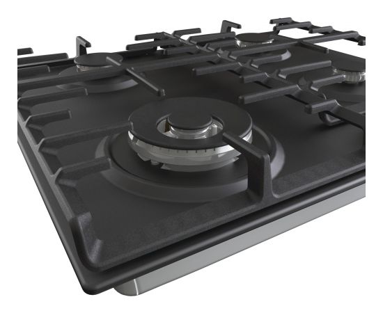 Gorenje Hob GW642AB Gas, Number of burners/cooking zones 4, Mechanical, Black