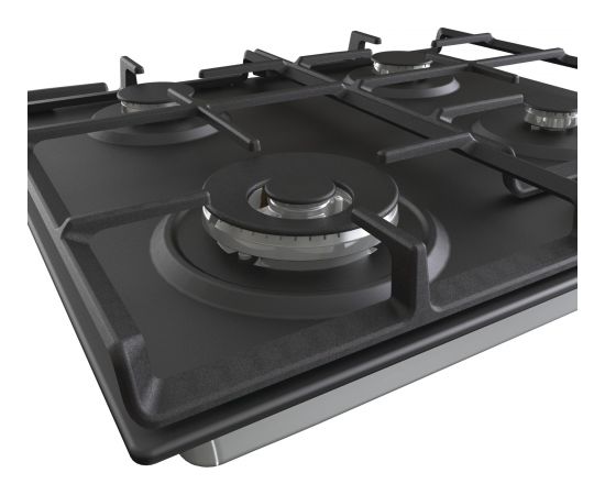 Gorenje Hob GW641EXB Gas, Number of burners/cooking zones 4, Mechanical, Black