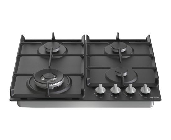 Gorenje Hob GW641EXB Gas, Number of burners/cooking zones 4, Mechanical, Black