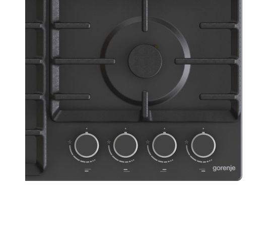 Gorenje Hob G642AB Gas, Number of burners/cooking zones 4, Mechanical, Black