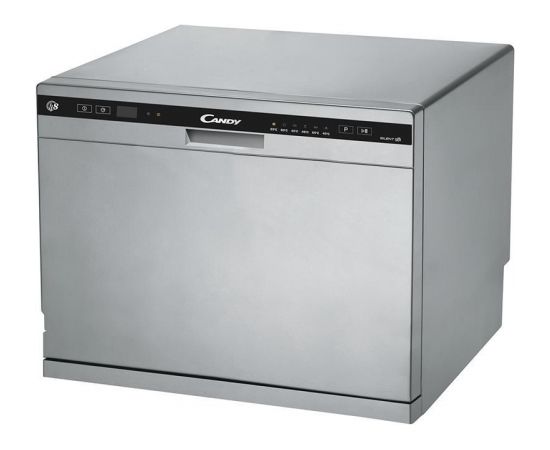 Candy   CDCP 8S Free standing, Width 55 cm, Number of place settings 8, Number of programs 6, Energy efficiency class F, Silver
