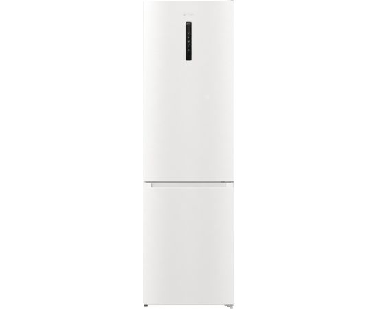Gorenje Refrigerator NRK6202AW4 Energy efficiency class E, Free standing, Combi, Height 200 cm, No Frost system,   net capacity 235 L, Freezer net capacity 96 L, Display, 38 dB, White