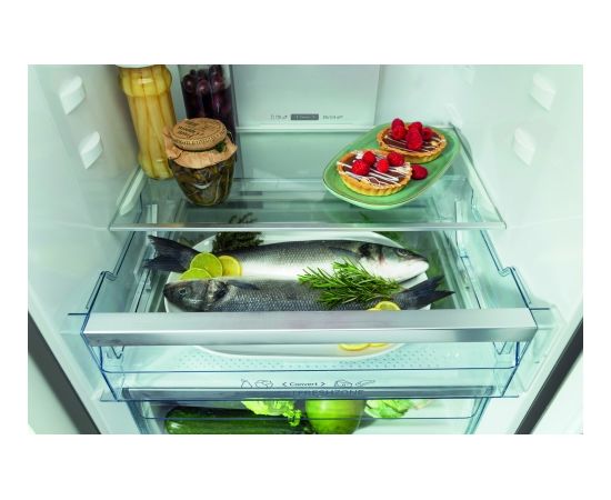 Gorenje Refrigerator NRK6202AW4 Energy efficiency class E, Free standing, Combi, Height 200 cm, No Frost system,   net capacity 235 L, Freezer net capacity 96 L, Display, 38 dB, White