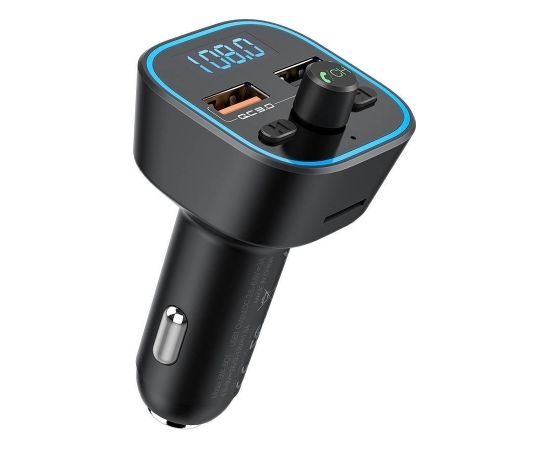 BlitzWolf BW-BC1 Bluetooth 5.0 FM-передатчик + Зарядка USB Quick Charge 3.0 / Micro SD / Черный