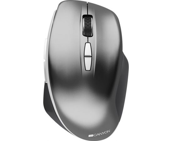 Canyon  2.4 GHz  Wireless mouse ,with 7 buttons, DPI 800/1200/1600, Battery:AAA*2pcs  ,Dark gray72*117*41mm 0.075kg