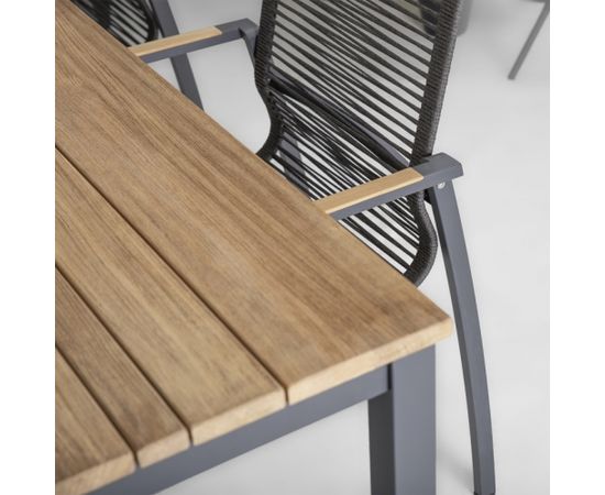 Комплект садовой мебели MONTANA стол и 8 стульев (13269) из тикового дерева, нержавеющая сталь, порошковое покрытие