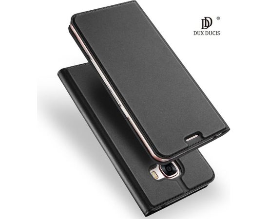 Dux Ducis Premium Magnet Case Grāmatveida Maks Telefonam Huawei Y6S / Honor 8A Melns