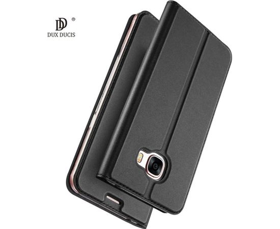 Dux Ducis Premium Magnet Case Grāmatveida Maks Telefonam Huawei Y6S / Honor 8A Melns
