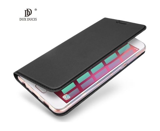 Dux Ducis Premium Magnet Case Grāmatveida Maks Telefonam Huawei Y6S / Honor 8A Melns