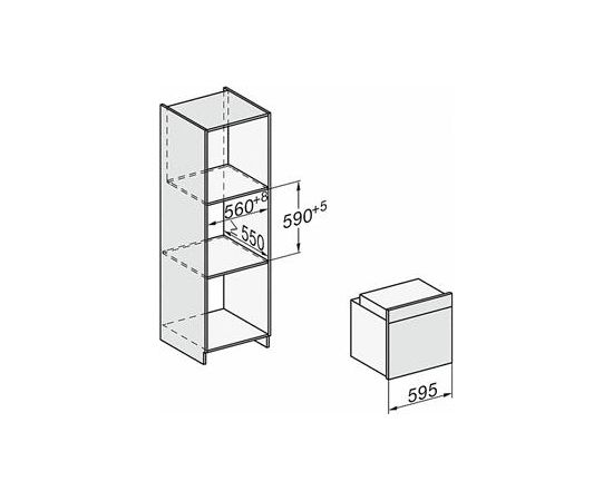 Miele H 2267-1BP EDST/CLST FlexiClip Cepeškrāsns ar taimeri, pirolīzi Iebūvējama cepeškrāsns