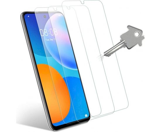 (Ir veikalā) Tempered Glass Gold aizsargstikls Huawei P Smart 2021