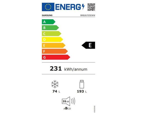 Samsung BRB26705EWW/EF 267L E