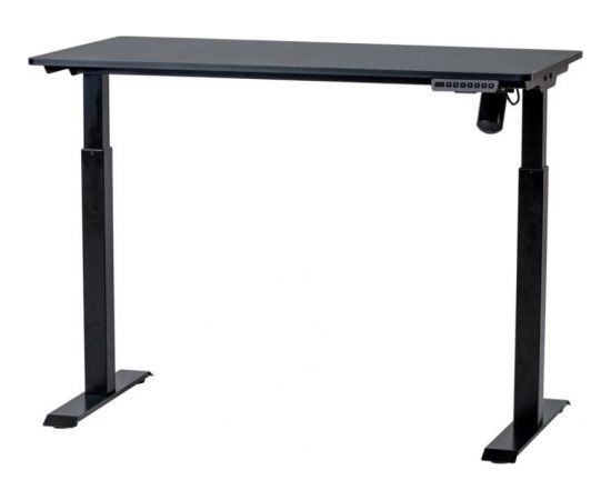 Regulējama augstuma galds SUN-FLEX®EASYDESK ELITE, elektrisks, viens motors, melns, galda virsma 120x60cm, melna
