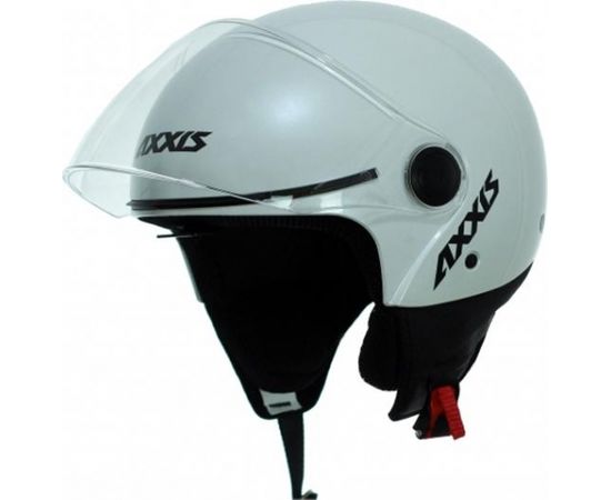 Axxis Helmets, S.a Square Solid (XS) A0 PearlWhite ķivere Moto ķiveres 