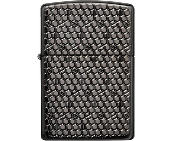 Zippo šķiltavas 49021 Armor™ Black Ice® Hexagon design