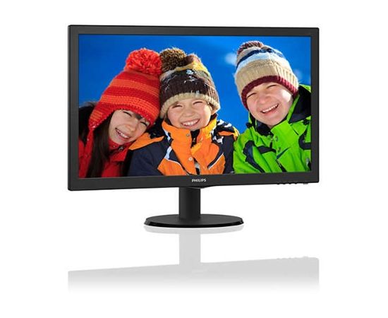 Philips V Line 243V5LHSB5/00 23.6 ", FHD, 1920x1080 pixels, 16:9, LCD, TFT, 1 ms, 250 cd/m², Black, D-Sub cable, Power cable