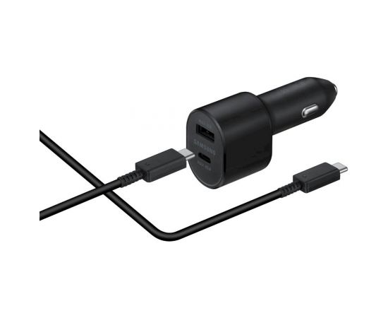 Samsung EP-L5300XBEGEU automašīnas lādētājs 60W / 3A / USB-C / PD / AFC / + vads melns