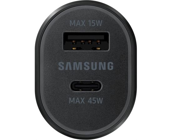 Samsung EP-L5300XBEGEU automašīnas lādētājs 60W / 3A / USB-C / PD / AFC / + vads melns