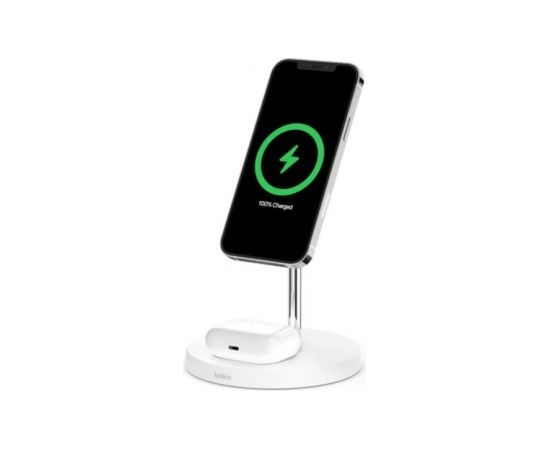 Belkin Pro MagSafe 2in1 Wireless Charging Stand + AC Power Adapter  BOOST CHARGE White