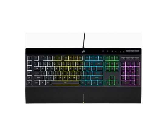 Corsair K55 RGB PRO Gaming Keyboard, RGB LED light, NA, Wired, Black