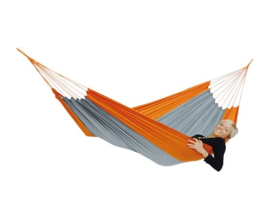 Amazonas Silk Traveller techno (orange-grey) Travel Hammock, 220x140 cm, 150 kg