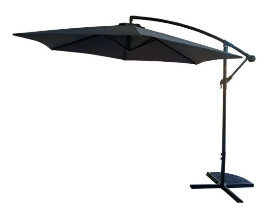 Saska Garden Saska dārza lietussargs ar pagarinājuma Pelēks 300x230 cm Зонты от солнца и аксессуары