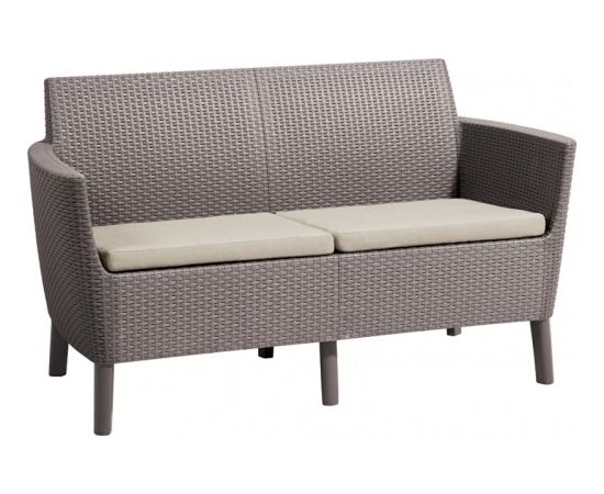 Keter Dārza dīvāns divvietīgs Salemo 2 Seater Sofa bēšs