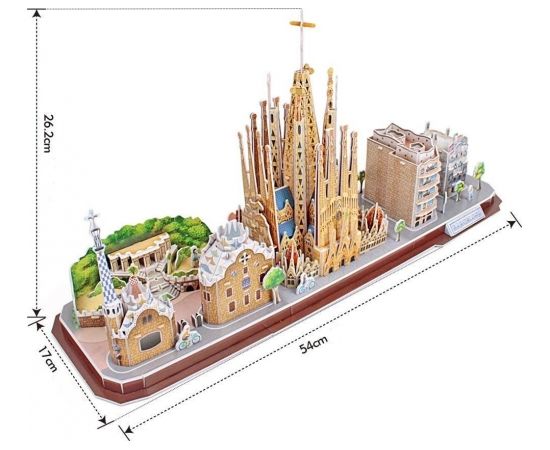 Cubic Fun CUBICFUN 3D puzle „Barselona“