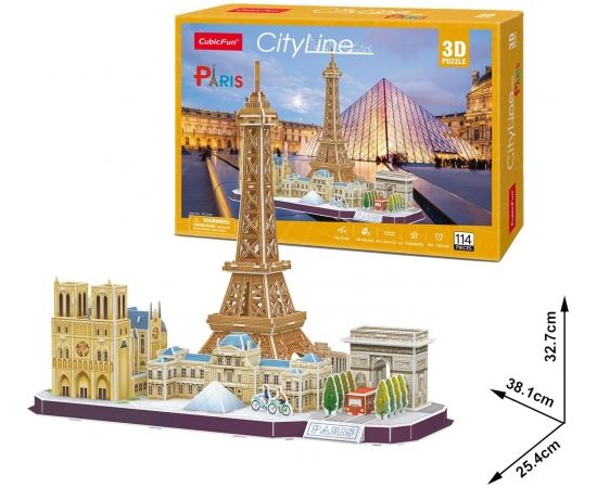 Cubic Fun CUBICFUN 3D puzle „Parīze“