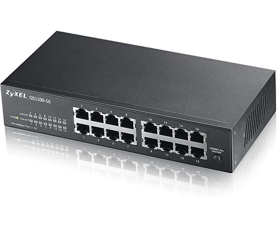 ZYXEL GS1100-16  16 PORT GIGABIT UNMANAGED SWITCH V3