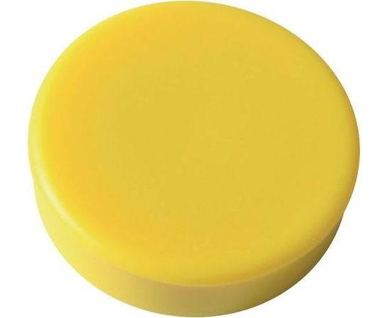 Staples Magnesy do tablic magnetycznych, 25mm, żółty, opakowanie 10 sztuk (C61055)