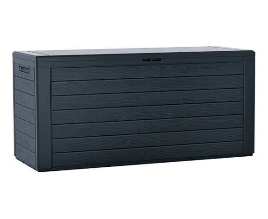 Prosperplast MBWL280-S433 dārza uzglabāšanas kaste WoodeBox 280L - antracīta
