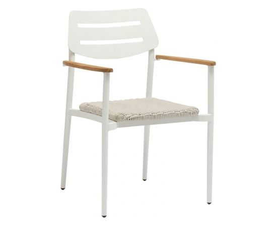 Dārza krēsls WALES 56x60xH82cm, balts