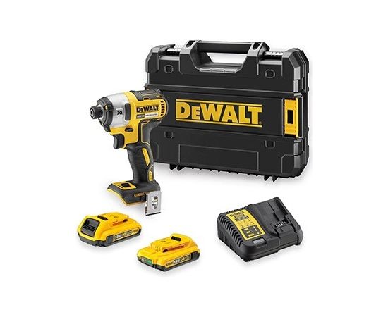 Dewalt DCF887D2-QW 18V XR Impulsa skrūvgriezis ar bezoglīšu motoru, 205Nm, 400W