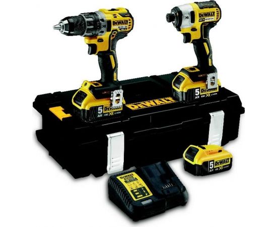 Dewalt DCK266P3-QW instrumentu komplekts DCD796 + DCF887 Li-Ion 3x5.0Ah XR 18V