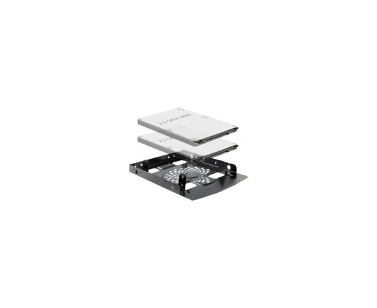 DELOCK frame 3.5inch > 2 x 2.5inch HDD DELOCK frame 3.5inch > 2 x 2.5inch HDD