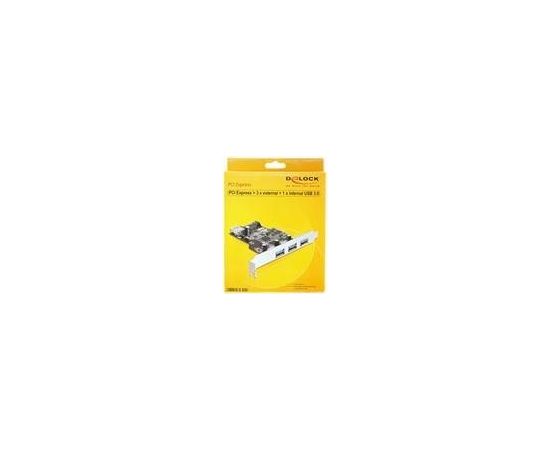 DELOCK PCIe USB 3.0 3x ext. + 1x int.
