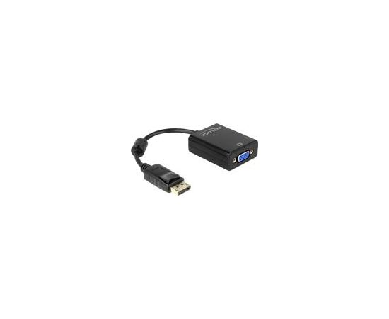 DELOCK Adaptor DP-St > VGA-Bu 22,5cm bla