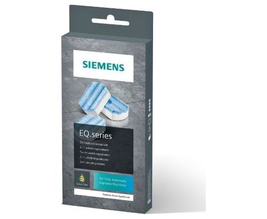 SIEMENS Descaling tablets 3 pcs. TZ80002N For automatic coffee mashines, White/ blue